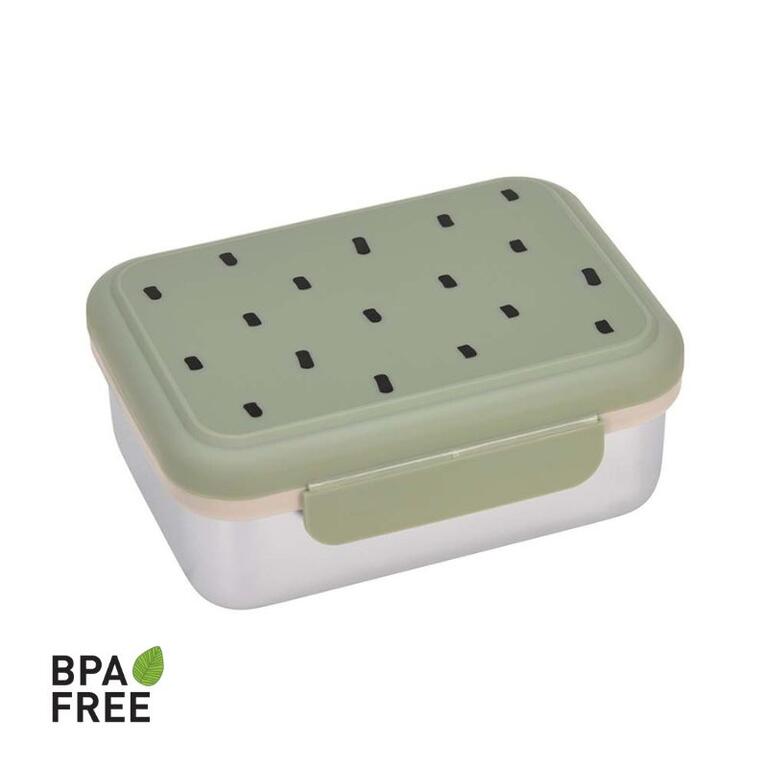 Caja almuerzo acero inox Prints Olive