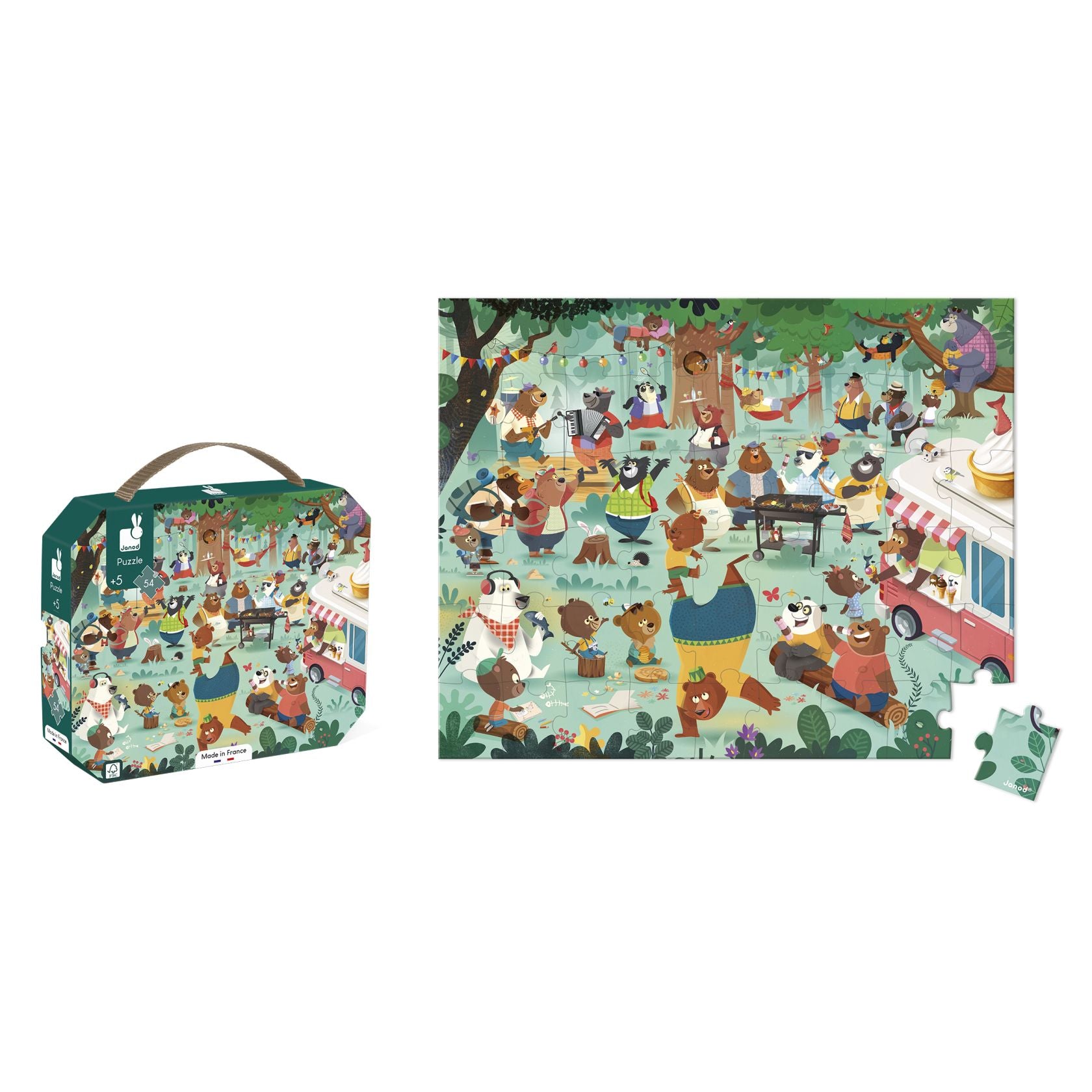 Puzzle familia de osos 54 piezas