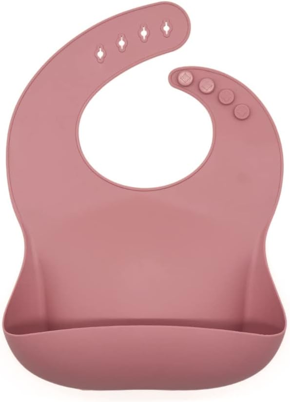 Babero silicona Rosa