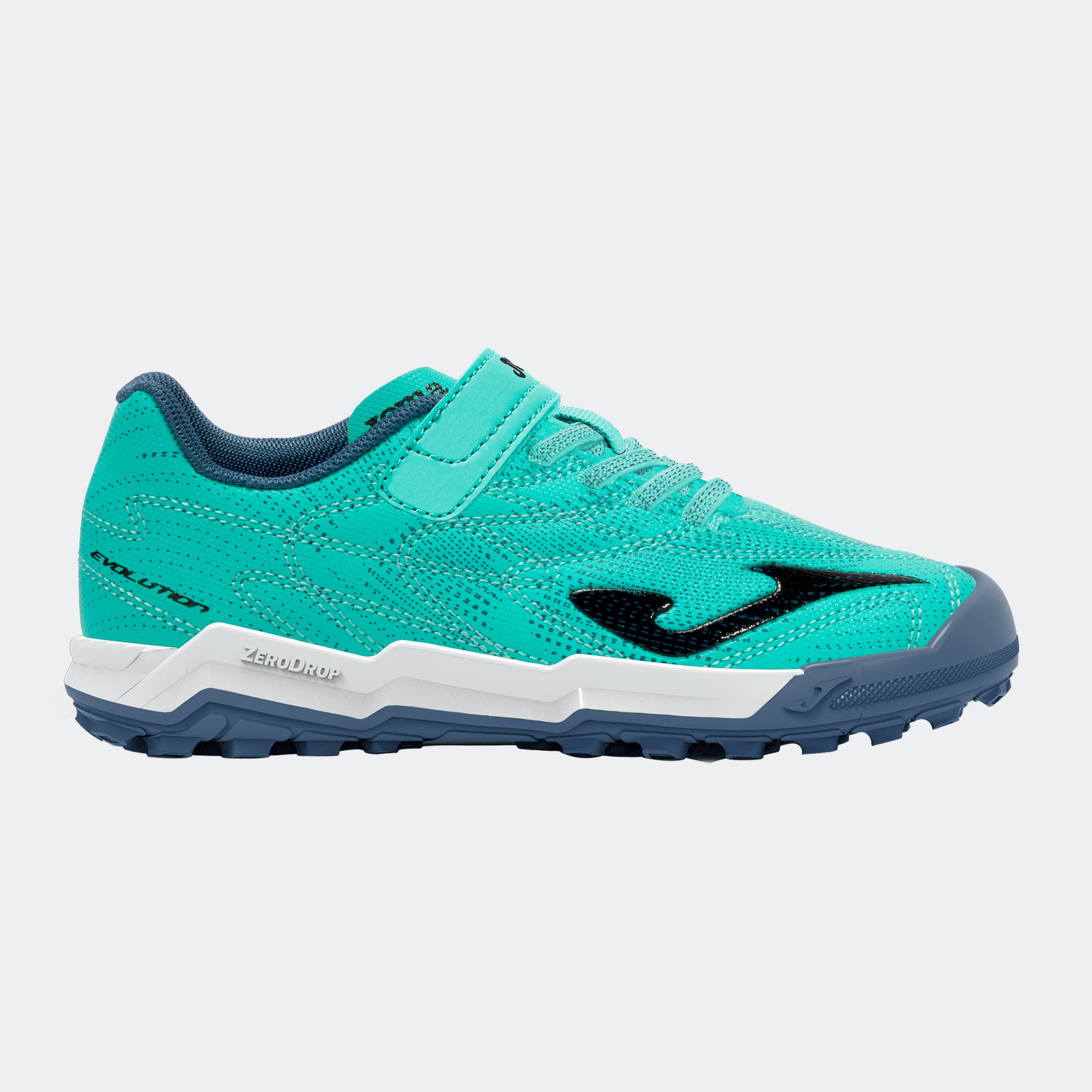 Bota de fútbol multitaco Evolution turquesa Barefoot - Joma