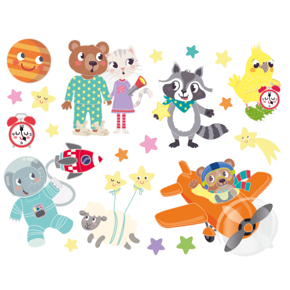 Pegatinas fluorescentes para ventana - Moses