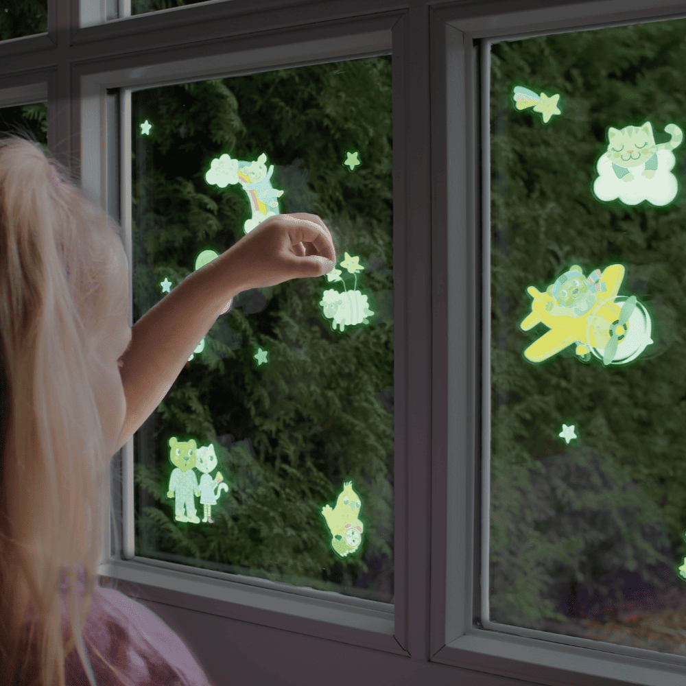 Pegatinas fluorescentes para ventana - Moses