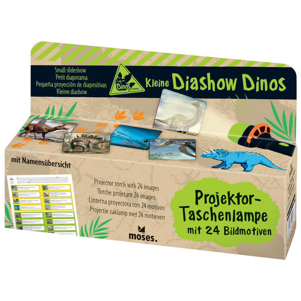 Linterna y proyector dinosaurios - Moses