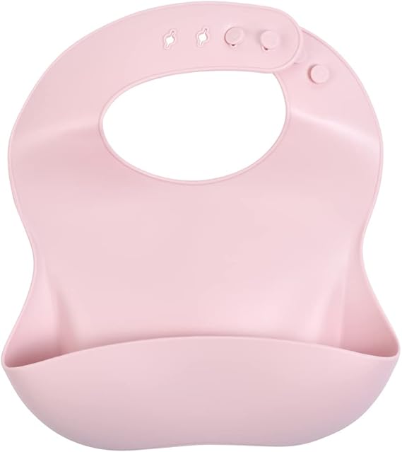 Babero silicona Soft pink