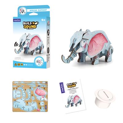 Mini Puzzle 3D con sonido Elefante - mierEdu