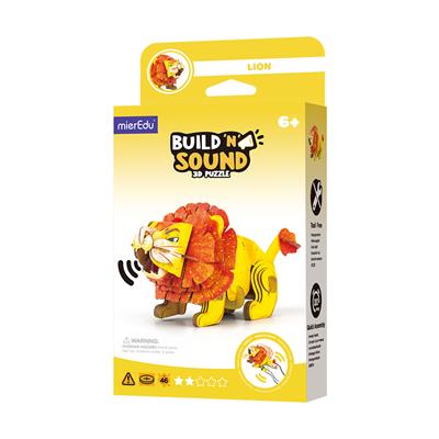 Mini Puzzle 3D con sonido León - mierEdu