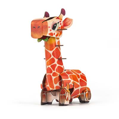 Mini Puzzle 3D con sonido Jirafa - mierEdu
