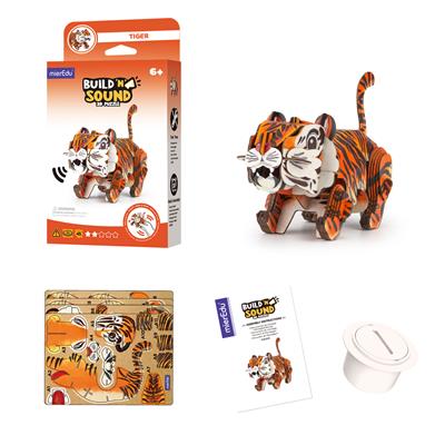 Mini Puzzle 3D con sonido Tiger - mierEdu
