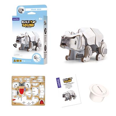 Mini Puzzle 3D con sonido Oso Polar - mierEdu