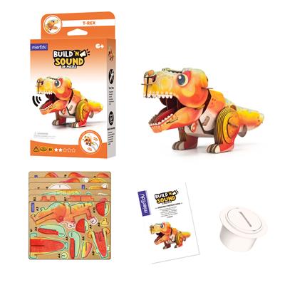 Mini Puzzle 3D con sonido T-Rex - mierEdu