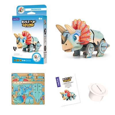 Mini Puzzle 3D con sonidoTriceratops- mierEdu