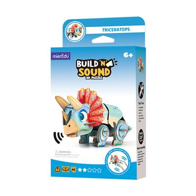 Mini Puzzle 3D con sonidoTriceratops- mierEdu
