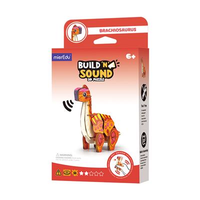 Puzzle Build'n' Sound 3D Braquiosaurio - mierEdu