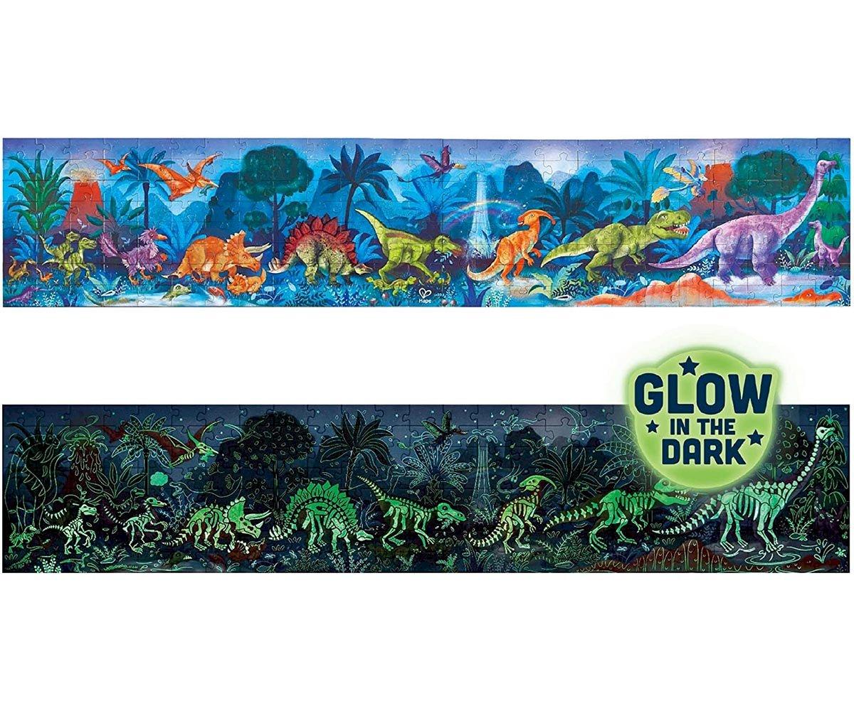 Puzzle Dinosaurios fluorescente - Hape