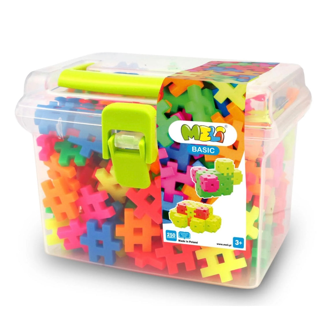 Bloques construcción MELI NEON – Basic Travel Box 250pcs