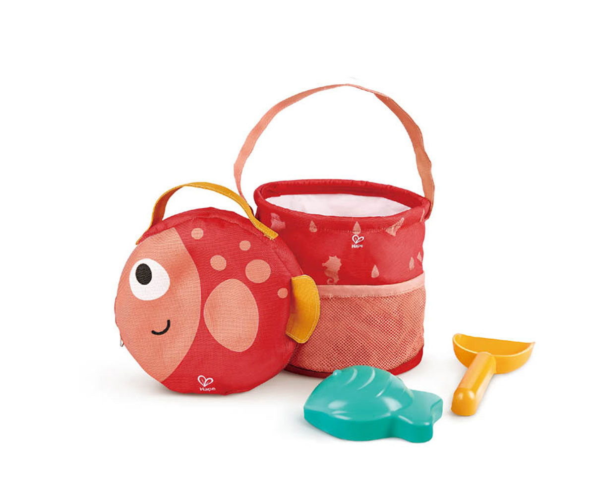 Cubo de playa plegar y listo