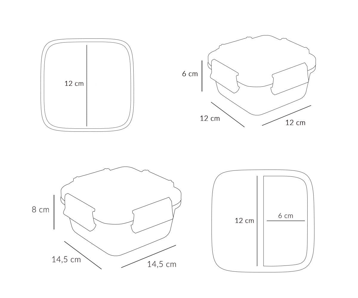 Caja Almuerzo Grande Geometric Nature