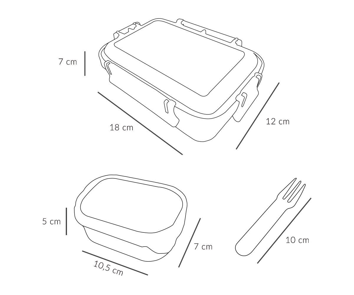 Caja Almuerzo Bento Magical Forest