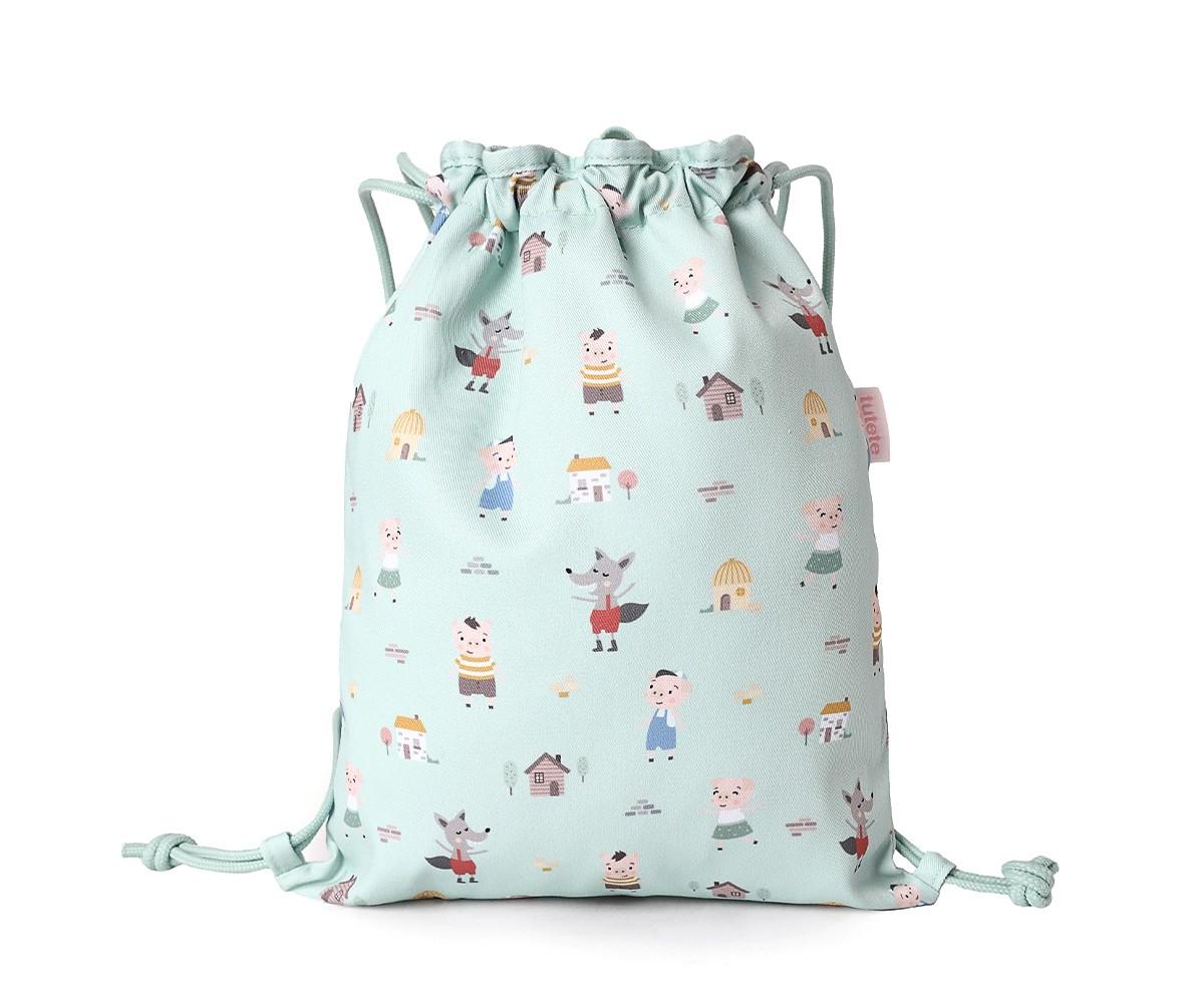 Mochila Saco Tela 3 cerditos