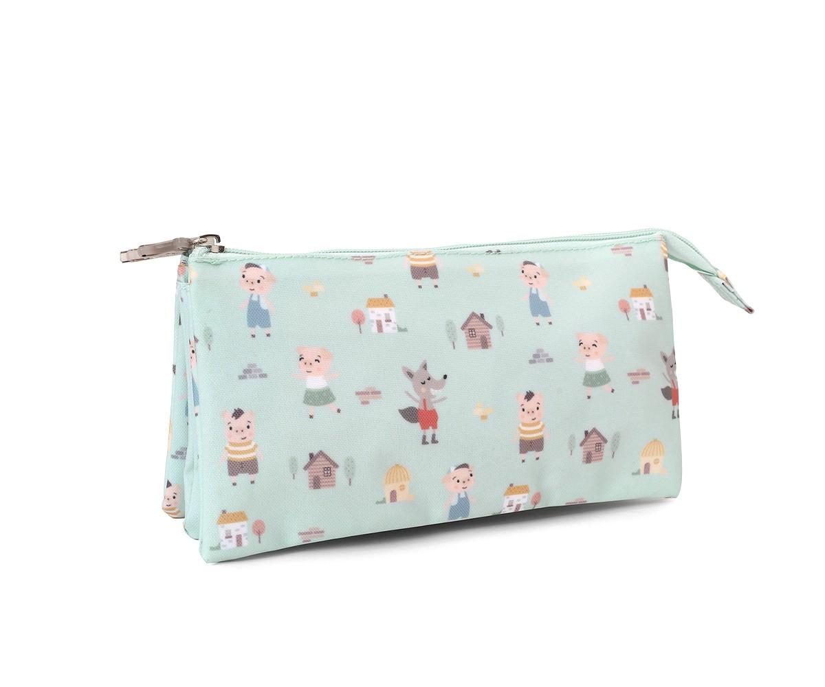 Estuche con 3 Compartimentos 3 cerditos
