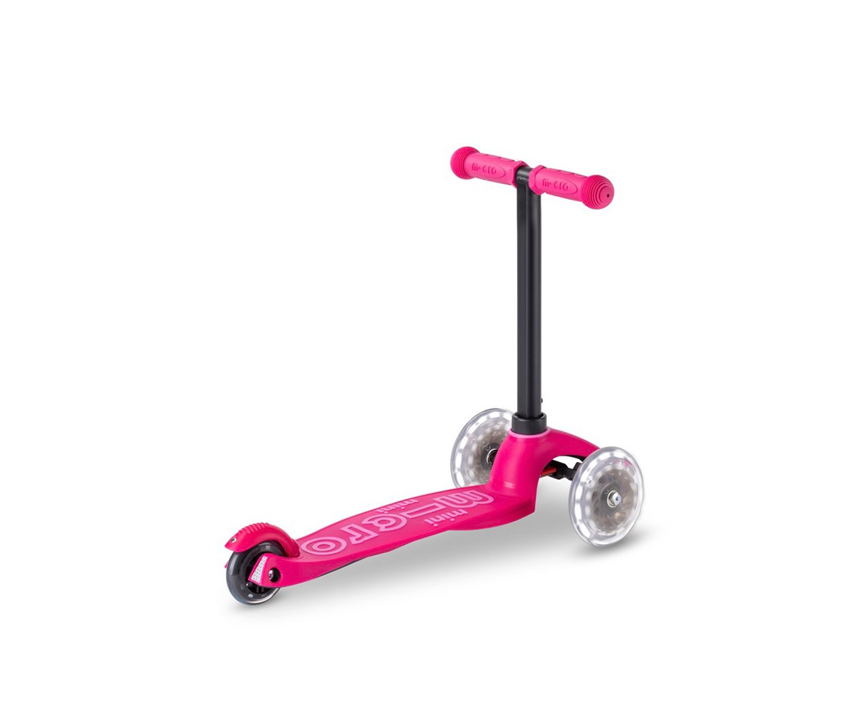 Patinete Mini2Grow Deluxe LED Rosa