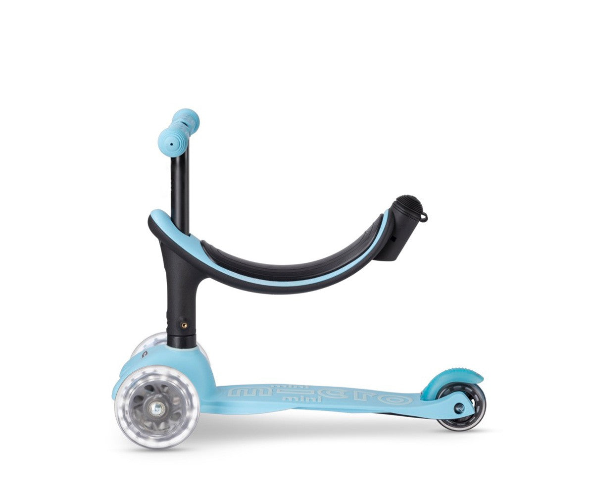 Patinete Mini2Grow Deluxe Magic LED Azul