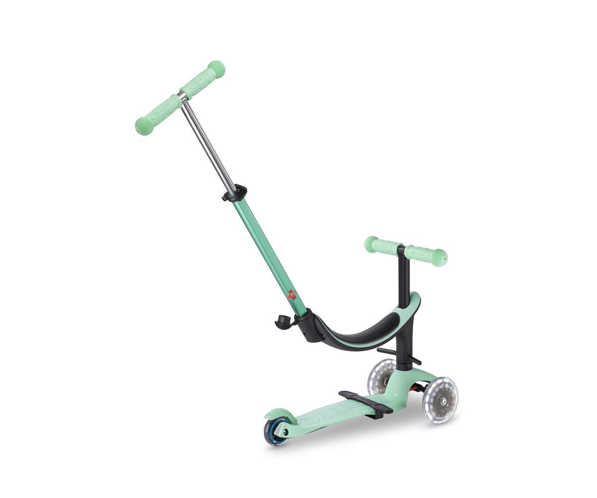 Patinete Mini2Grow Deluxe LED Menta