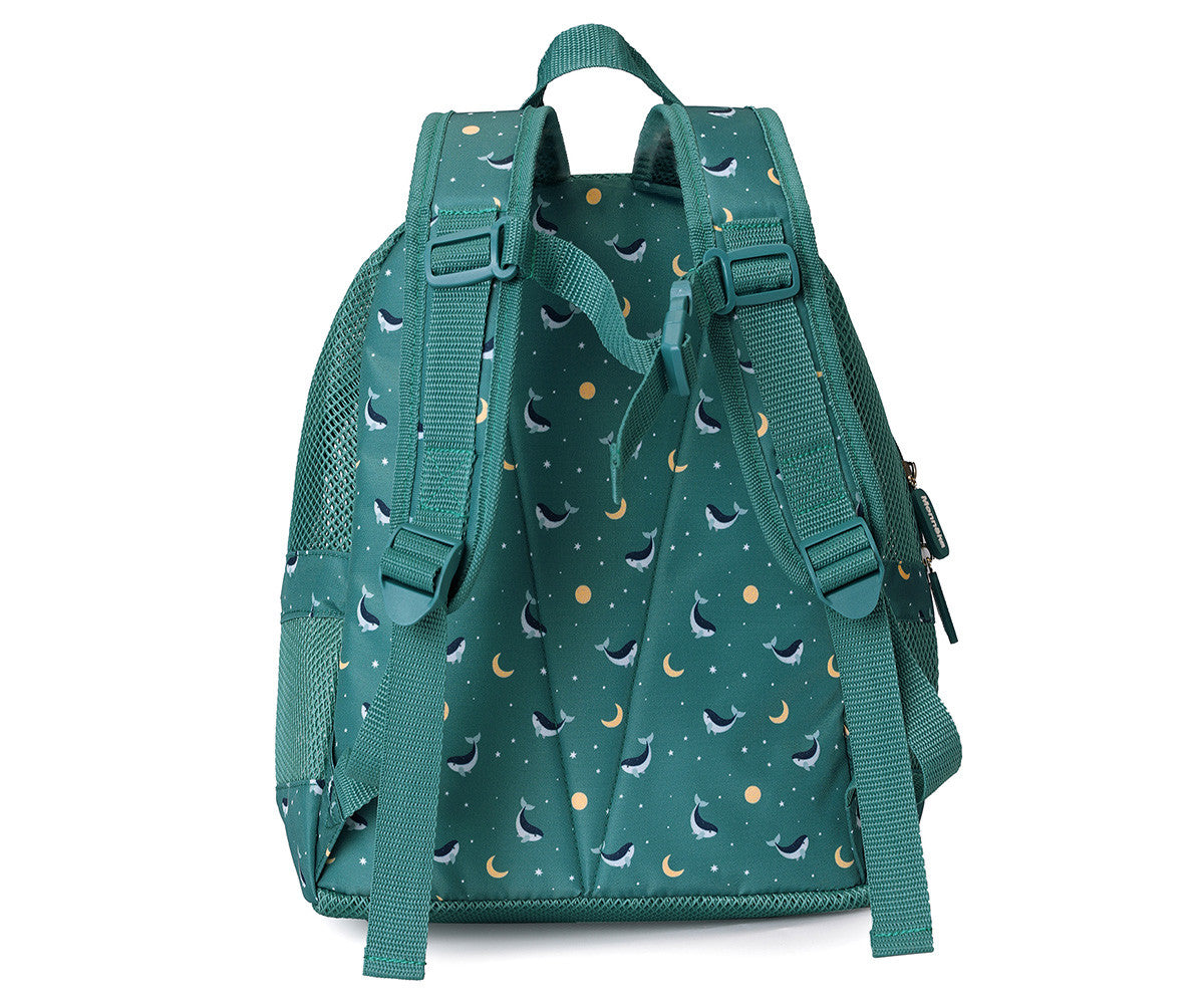 Mochila infantil antiarena Whale Teal