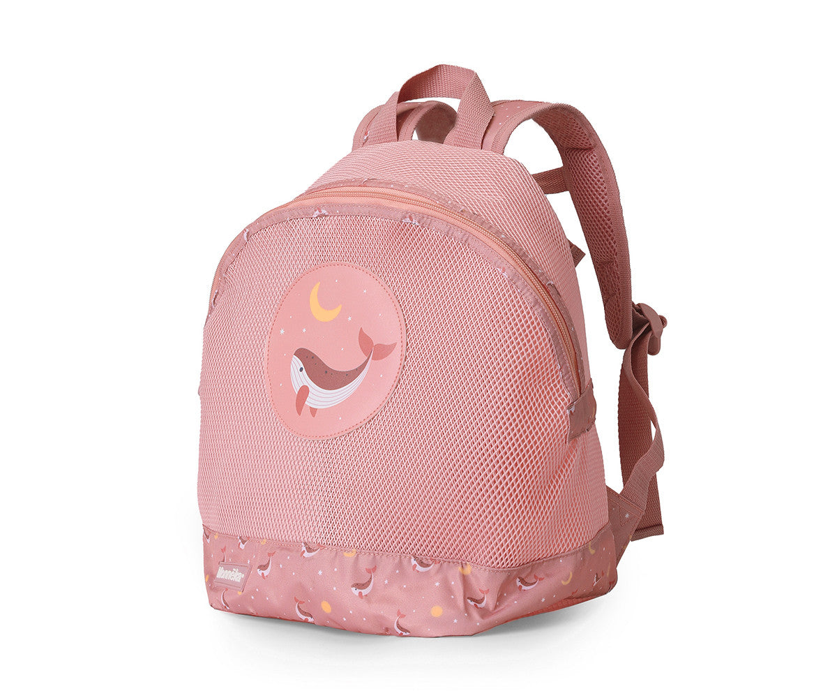 Mochila infantil antiarena Whale Pink