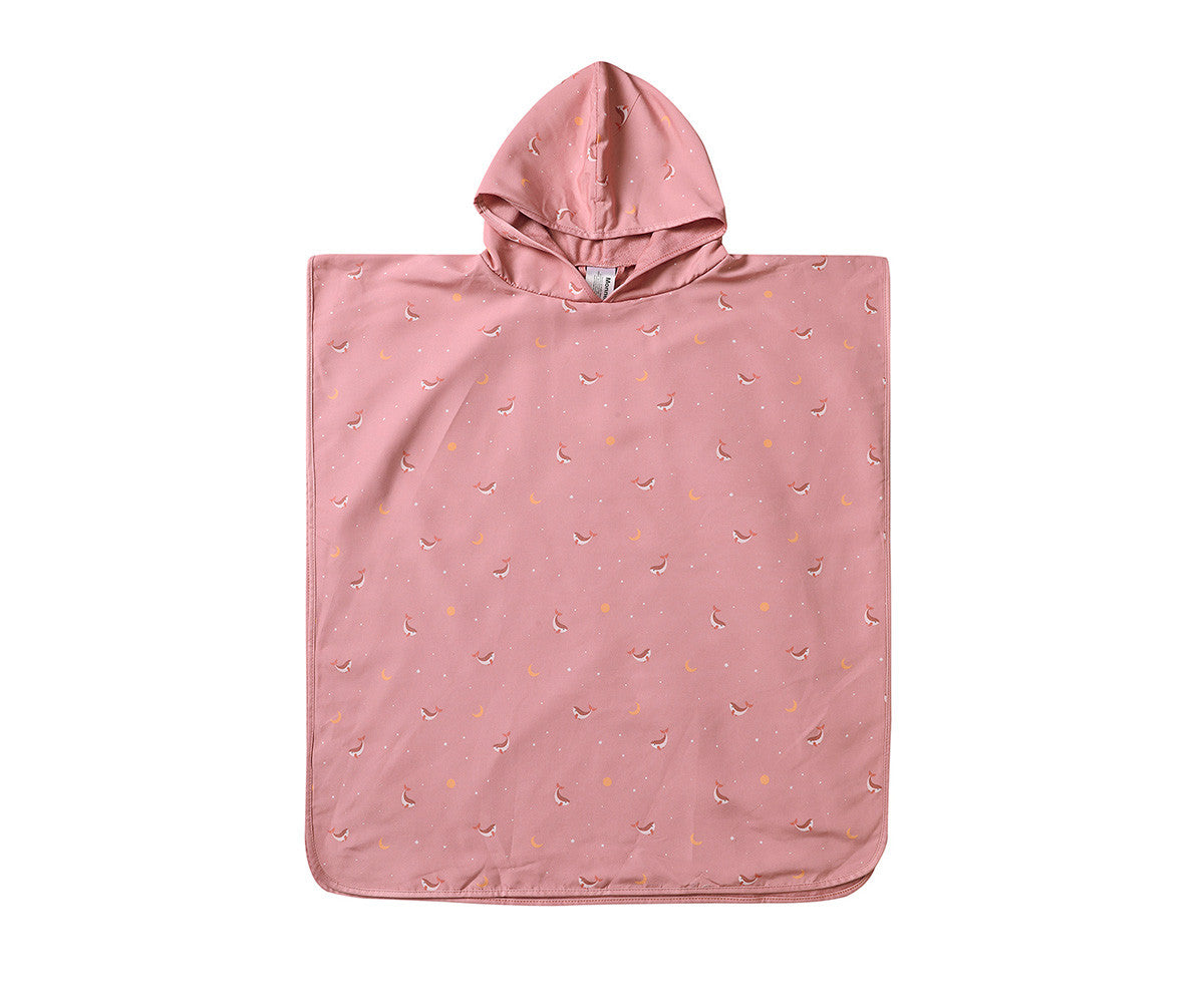 Poncho de Playa Whale Pink
