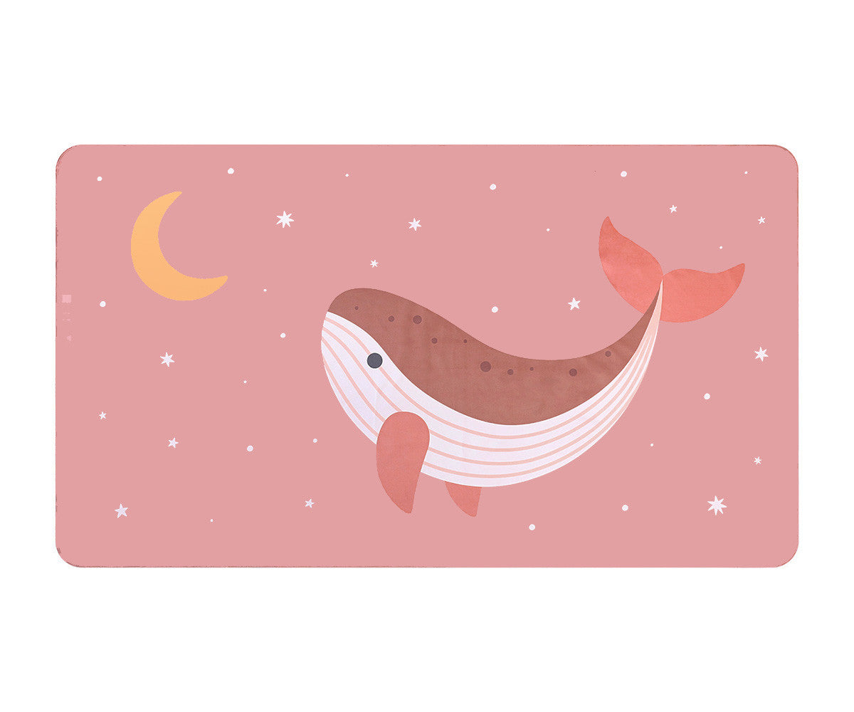 Toalla Playa Microfibra Whale Pink