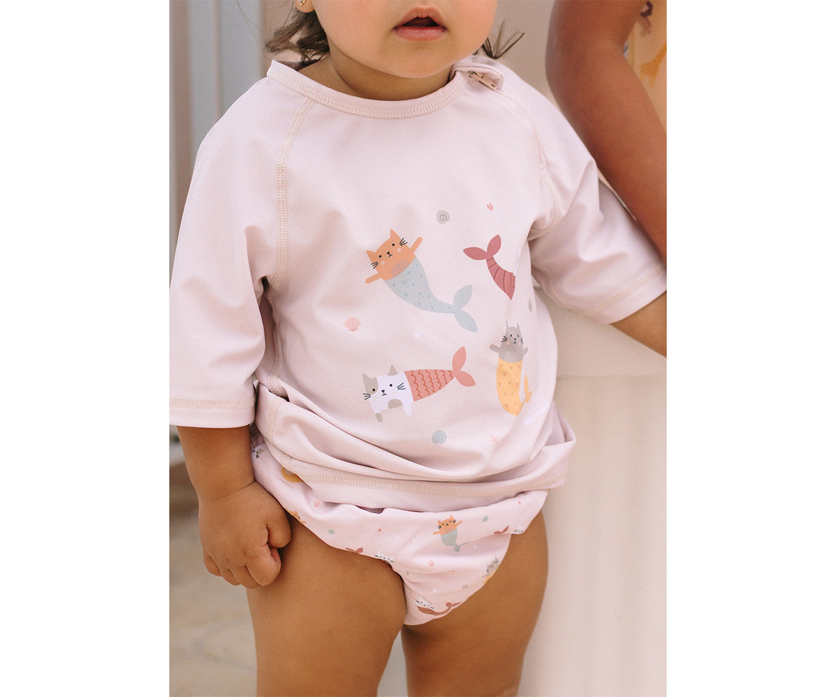 Camiseta protección solar Mermaid Cats