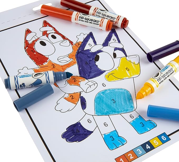 Álbum Colorea por números Bluey - Crayola