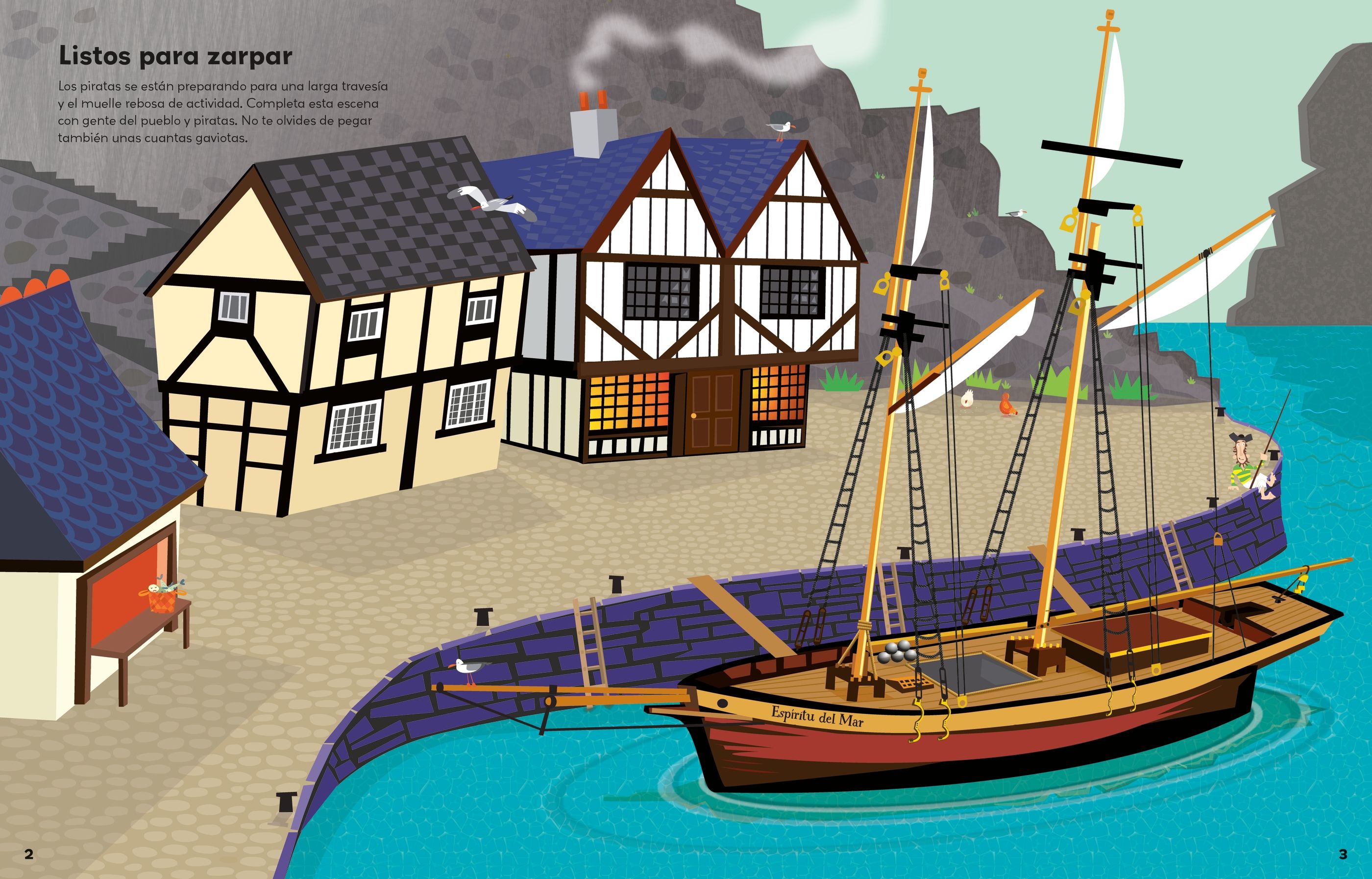 Libro de pegatinas - Piratas