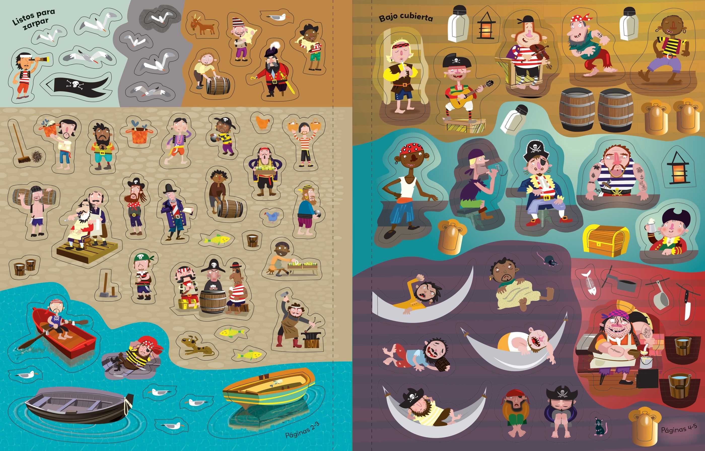 Libro de pegatinas - Piratas