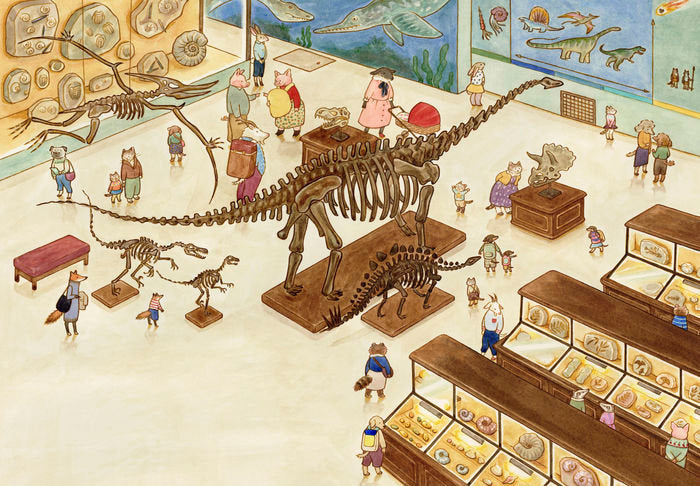 La familia Gátez en el museo