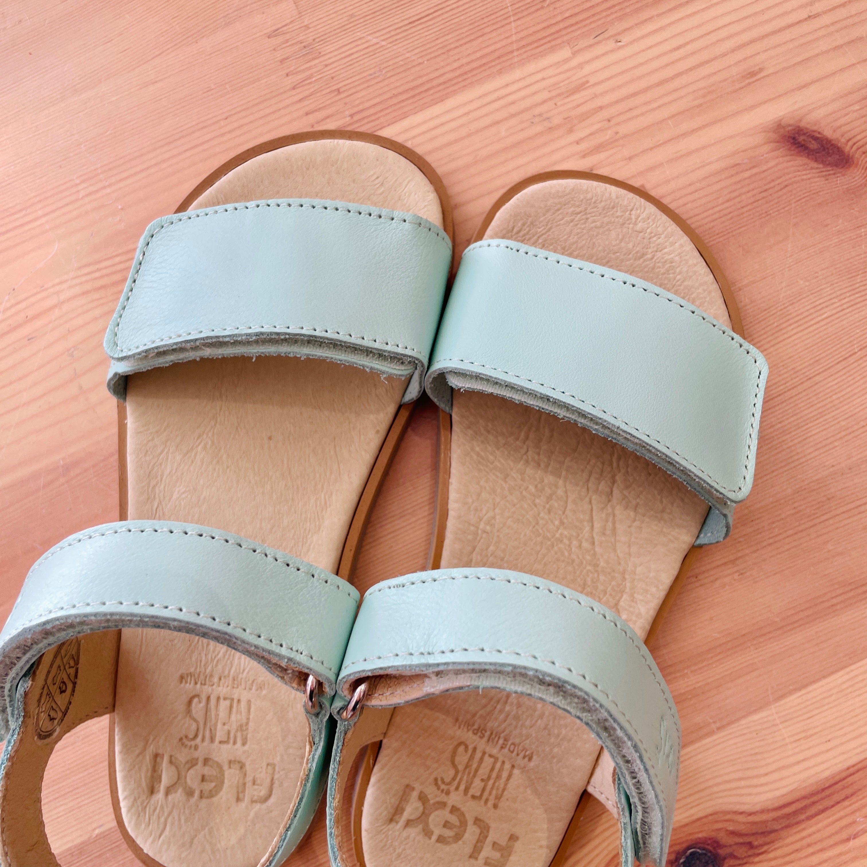 Sandalia infantil respetuosa Salvaje Mint – Flexinens