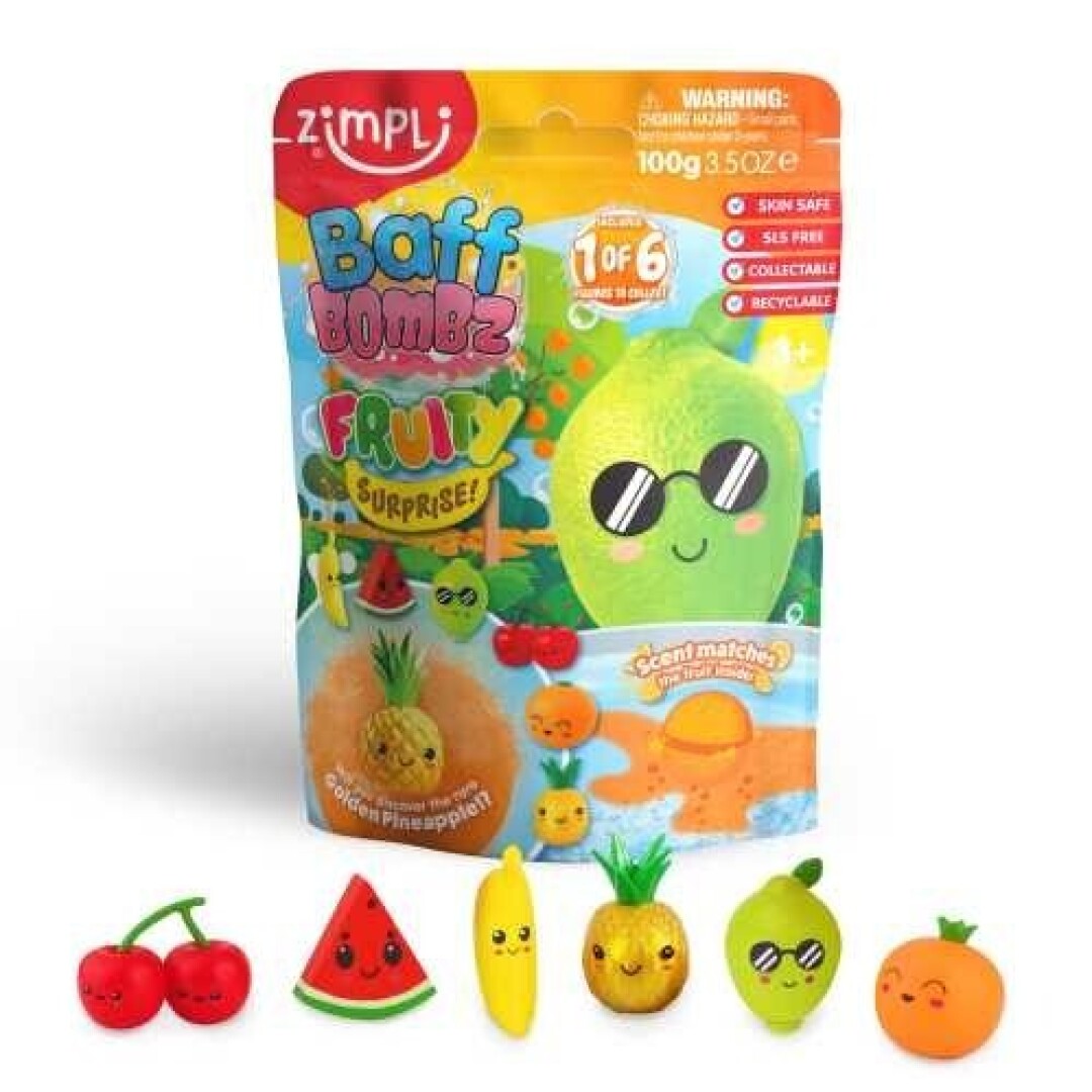 Bomba de baño surprise frutas (unidad) - Zimpli Kids