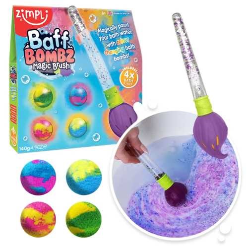 Pincel magico + 4 bombas de baño - Zimpli Kids