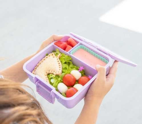 Caja de Almuerzo Bento Lila 2 Compartimentos Montiico