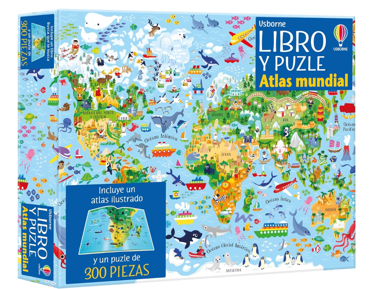 Atlas mundial (Libro y puzzle)