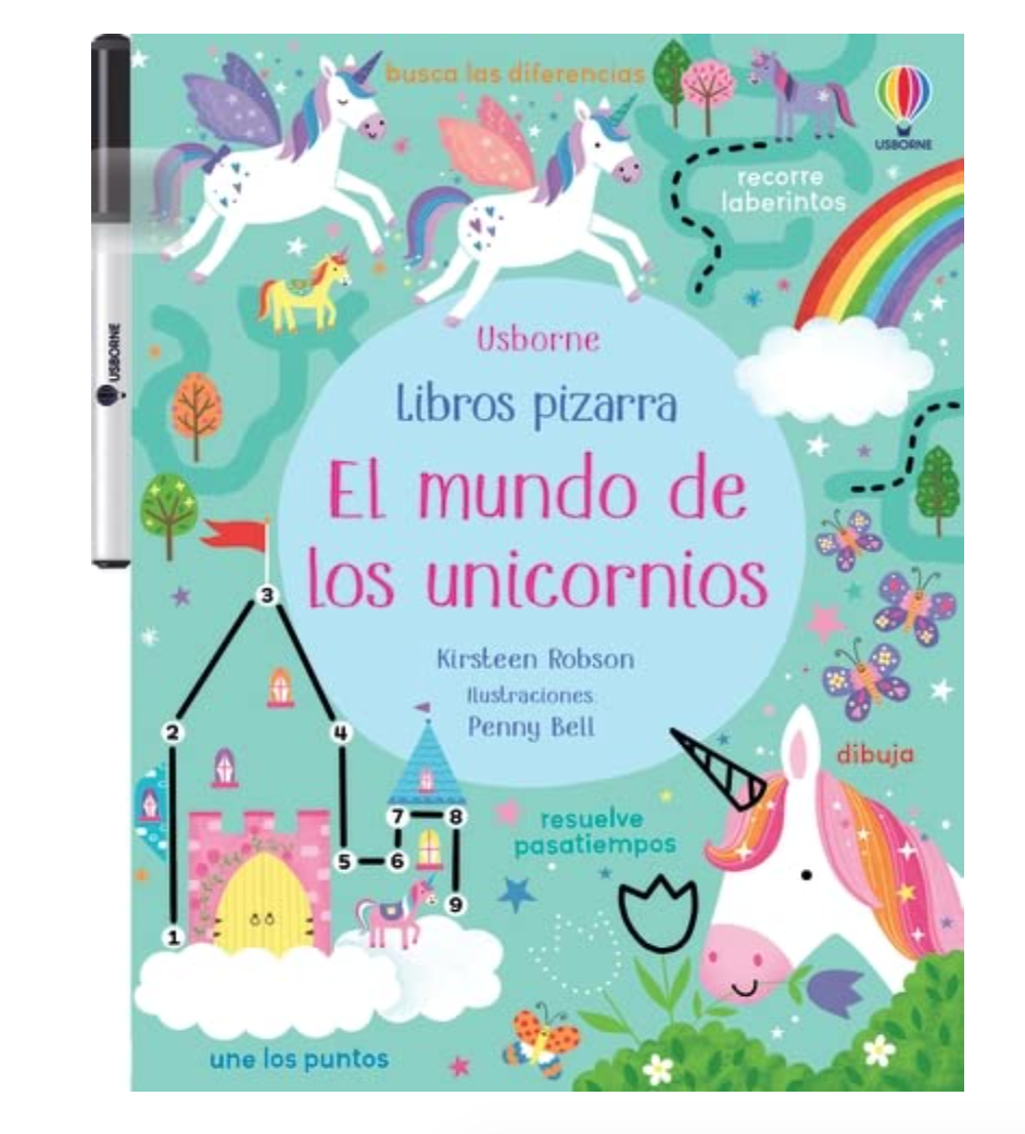 Libro pizarra - El mundo de los unicornios