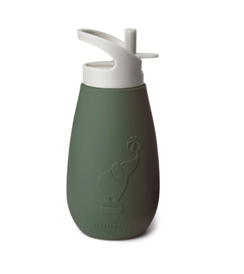 Botella silicona 350 ml Dusty green