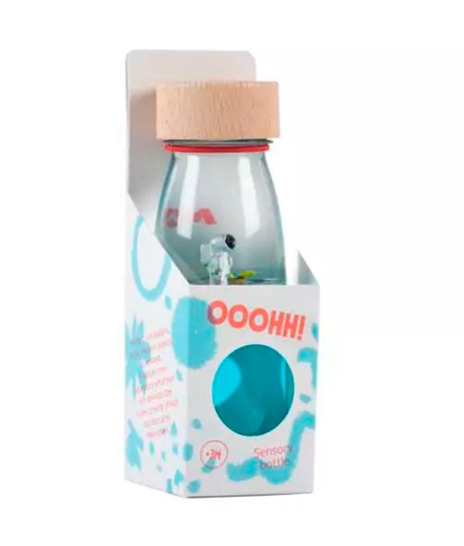 Botella sensorial flotante Universo