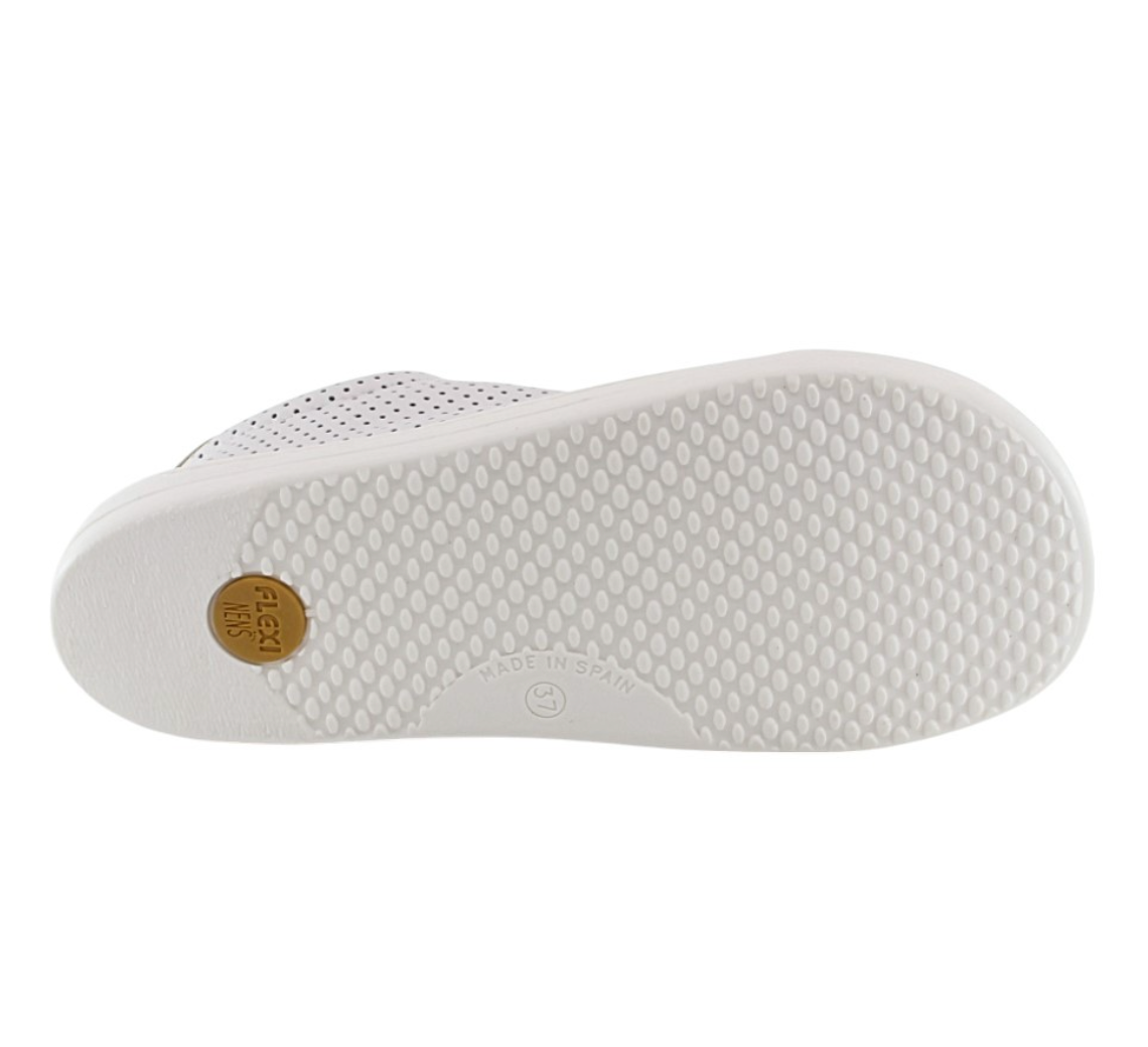 Deportiva adulto Flexinens Picado Blanco-Amarillo