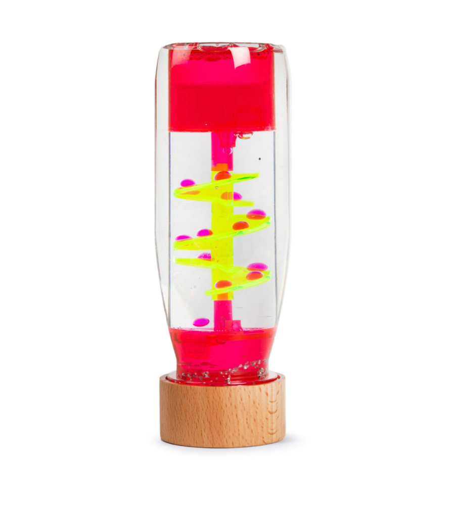 Botella sensorial flotante Spiral Pink