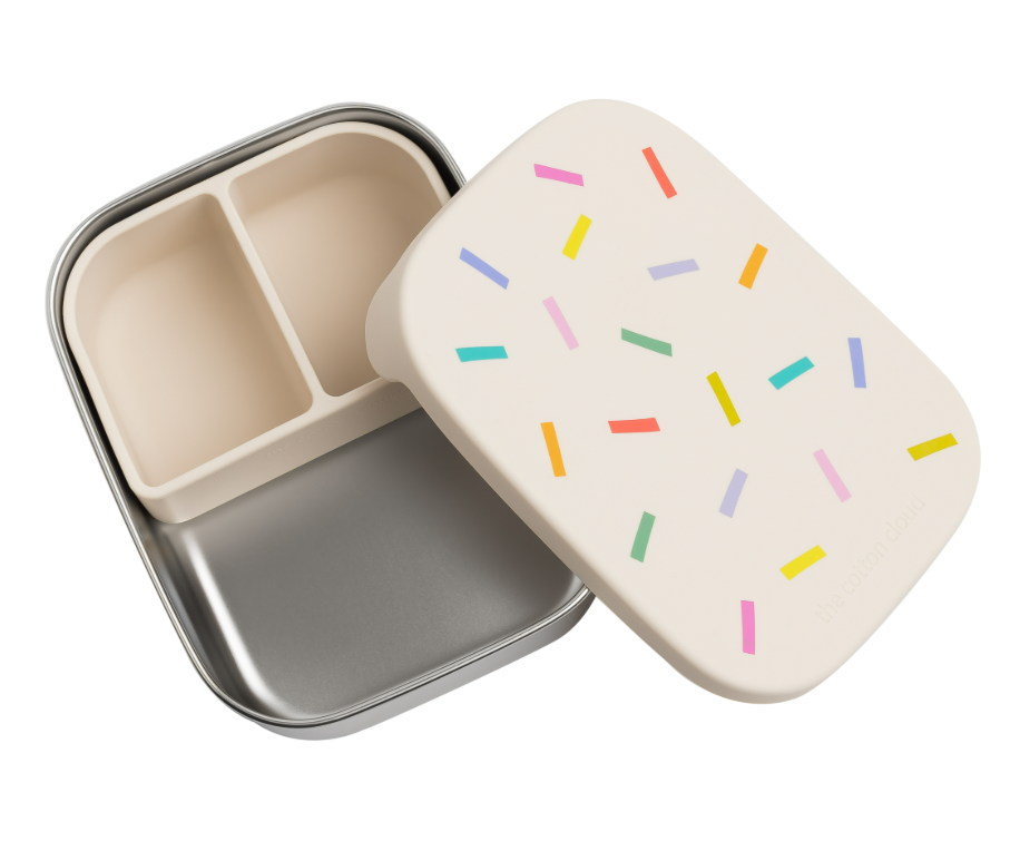 Caja almuerzo acero Confetti