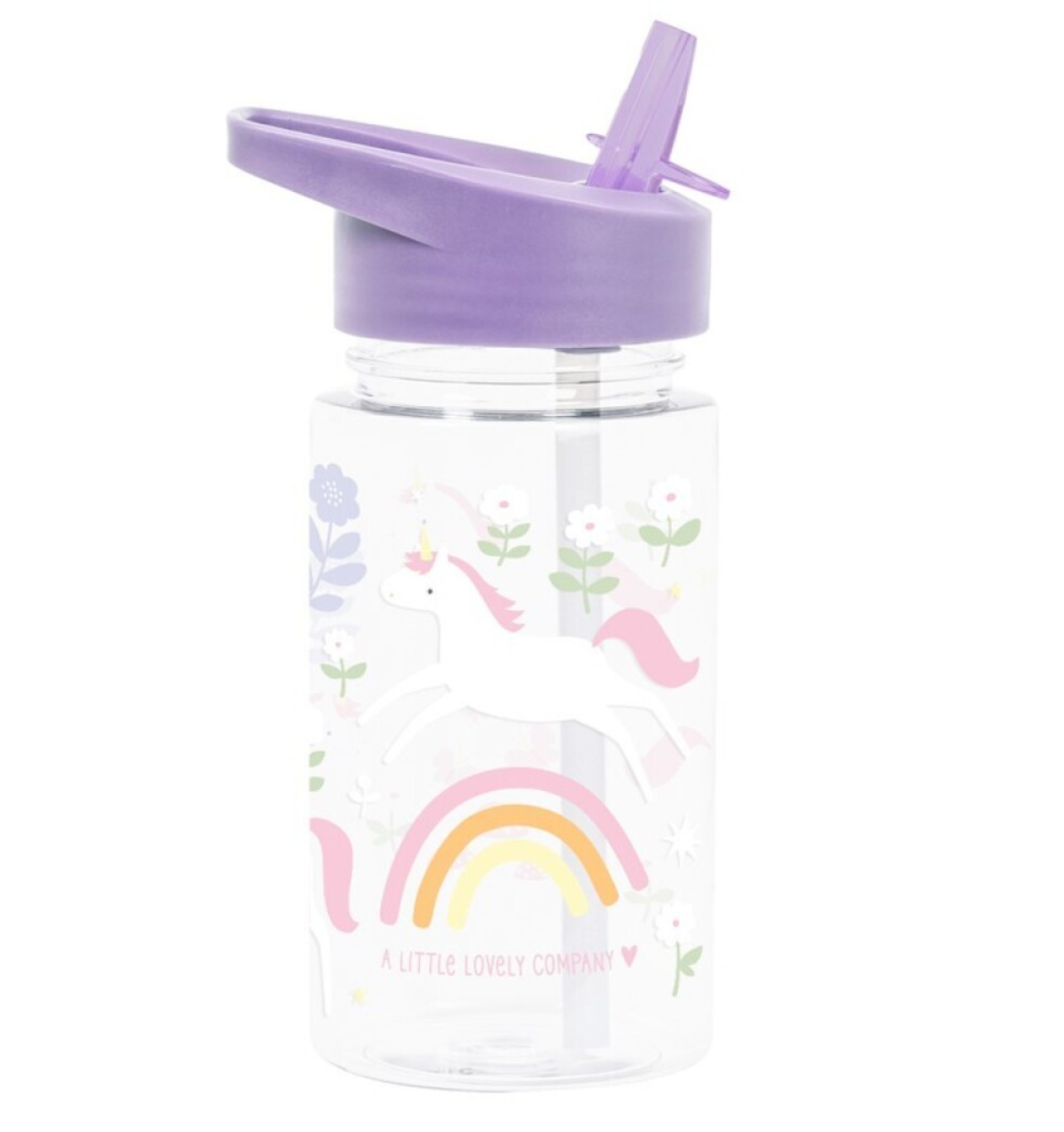 Botella tritán unicornio