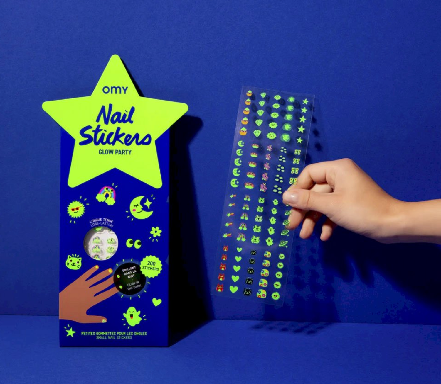 Pegatinas para uñas good night - Omy