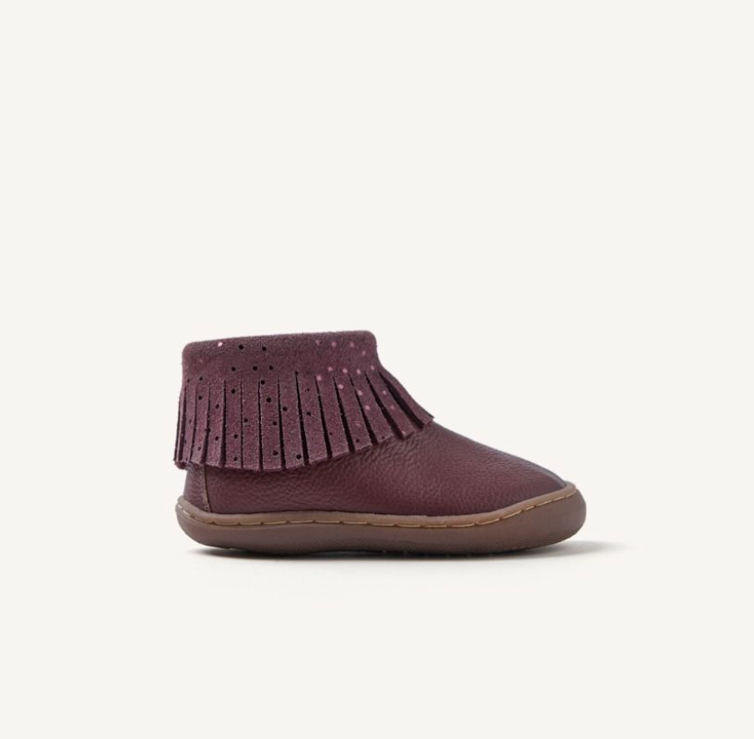 Botas piel flecos Levering Burdeos - Gioseppo